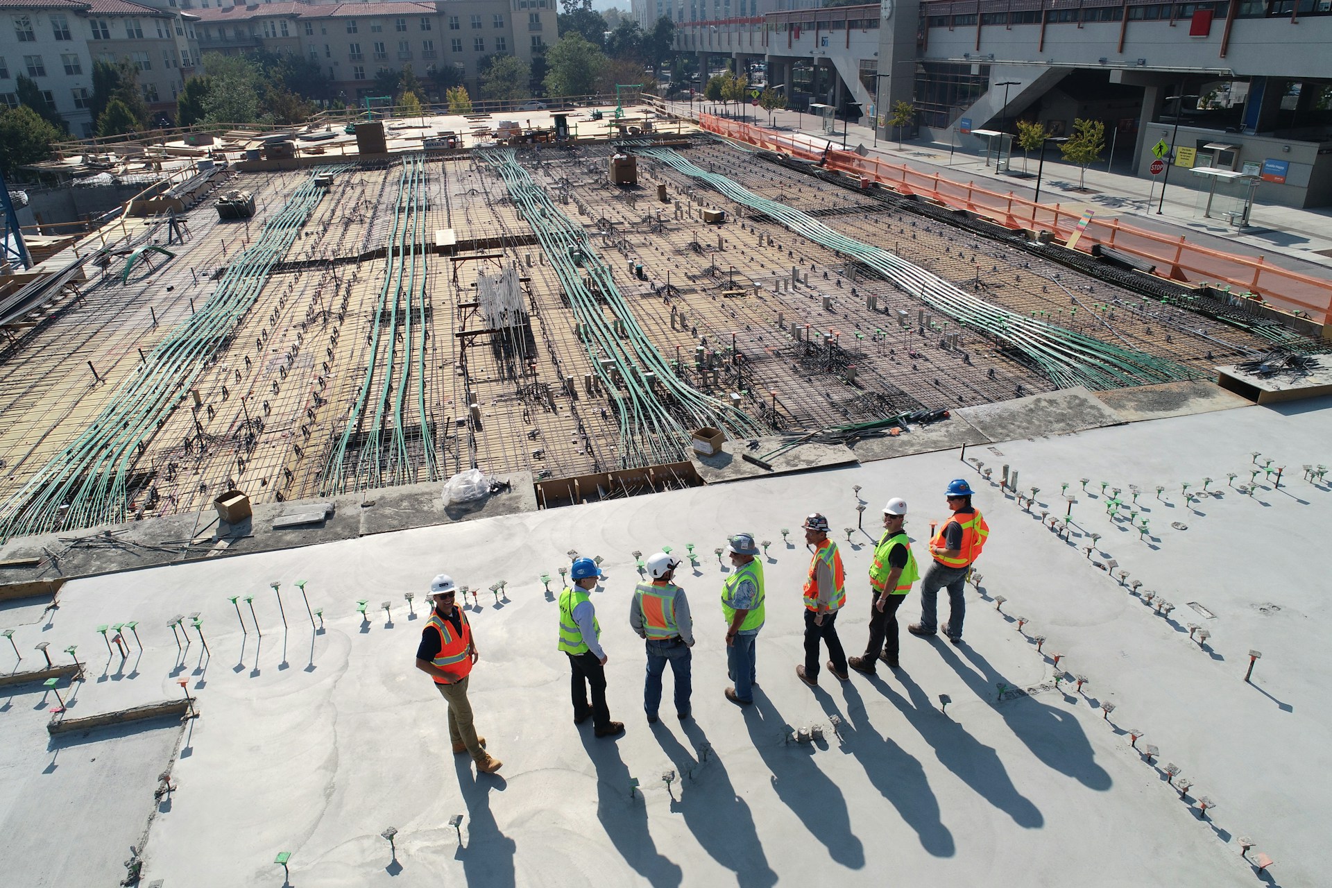 Steel construction project showcasing VP Associates engineering work